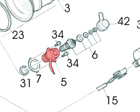 5) Glow plug boss assembly